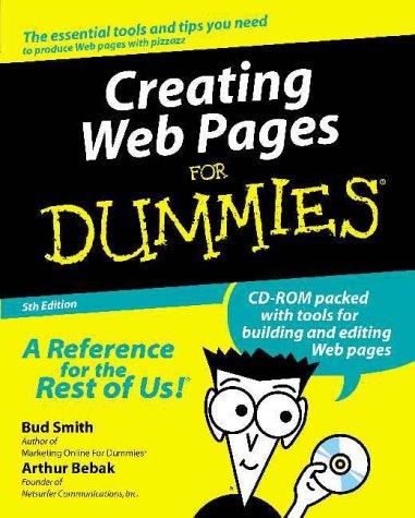 Bud E. Smith, Arthur Bebak: Creating Web Pages for Dummies, Fifth Edition (Paperback, 2000, Hungry Minds)