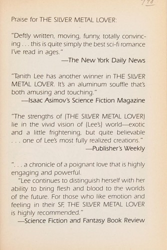 Tanith Lee: Silver Metal Lover (Hardcover, 1999, DAW Hardcover)