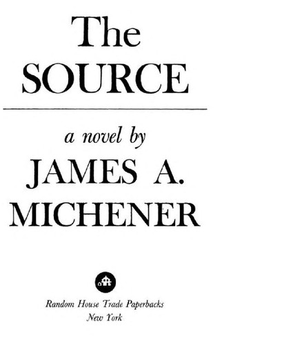 James A. Michener: The Source (EBook, 2009, Random House Publishing Group)