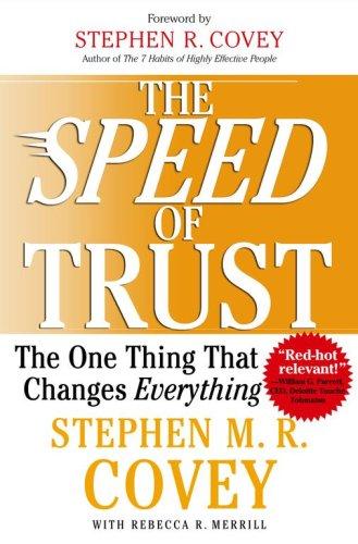 The SPEED of Trust (Hardcover, 2006, Free Press)