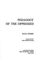 Pedagogy of the Oppressed (Paperback, 1973, Seabury Press)