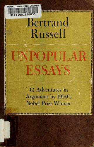 Bertrand Russell: Unpopular essays (1950, Simon and Schuster)