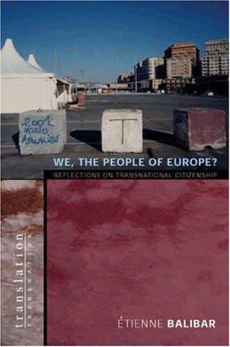 Étienne Balibar: We, the People of Europe? (Paperback, 2003, Princeton University Press)