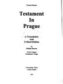 Teresa Pamies, Tomas Pamies: Testament in Prague (Hardcover, 2005, University Press South)