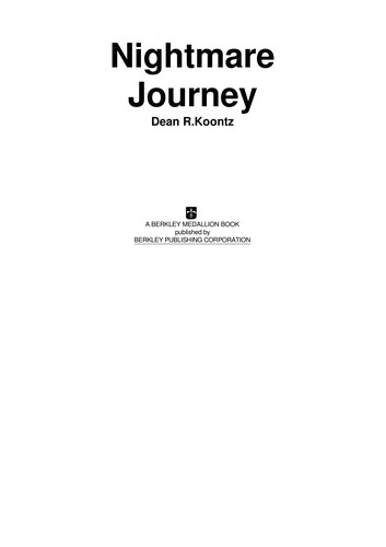 Nightmare Journey (Paperback Original) (1975, Berkley Medallion Books)