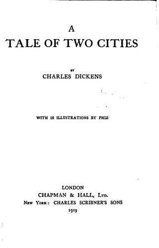 A Tale of Two Cities (1919, Chapman & Hall)