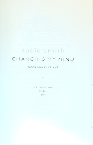 Changing my mind (2009, Penguin Press)