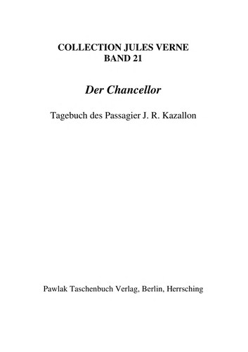 Jules Verne: Der Chancellor (German language, 1984, Pawlak)