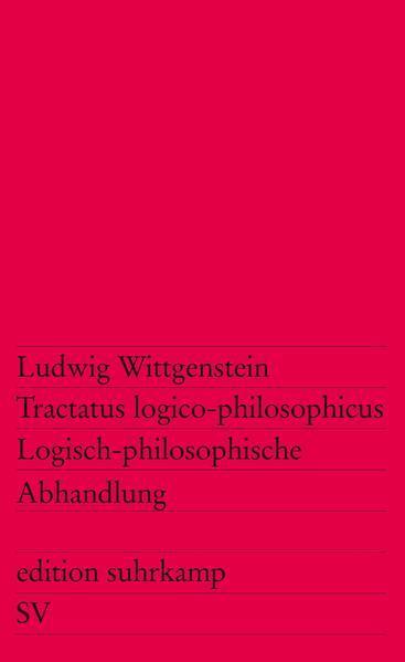 Ludwig Wittgenstein: Tractatus logico-philosophicus (German language, 1963, Suhrkamp Verlag)