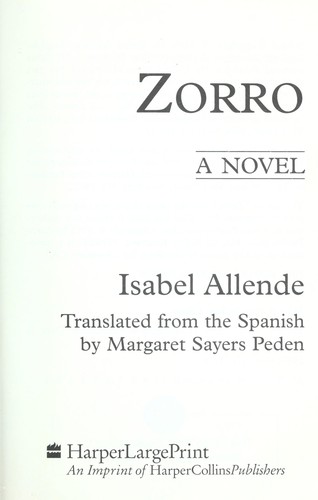 Zorro (Paperback, 2005, HarperLargePrint)