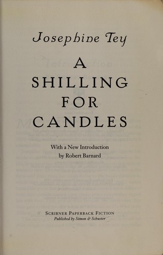 A shilling for candles (1998, Scribner Paperback Fiction, published by Simon & Schuster)