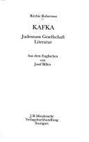 Kafka (Hardcover, German language, 1988, J.B. Metzler)