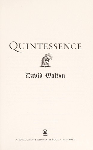 David Walton: Quintessence (2013)