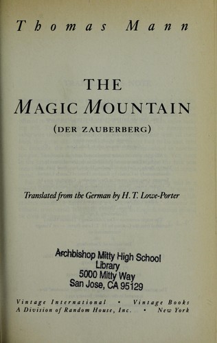 The magic mountain = (1992, Vintage Books)