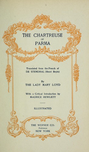 Stendhal: The chartreuse of Parma (1901, Werner)