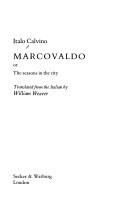 Italo Calvino: Marcovaldo, or, The seasons in the city (1983, Secker & Warburg)