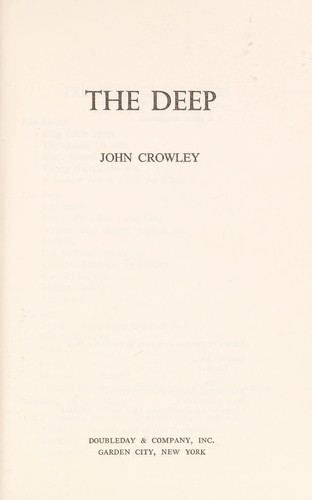 The deep (1975, Doubleday)
