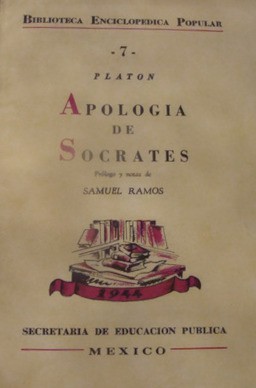 Plato: Apología de Sócrates (Paperback, Spanish language, 1944, Secretaría de Educación Pública)