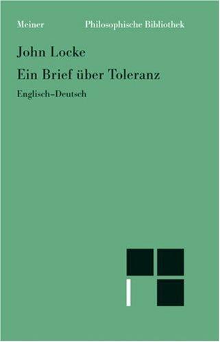 John Locke, Julius Ebbinghaus: Ein Brief über Toleranz. (Paperback, German language, 1996, Meiner)