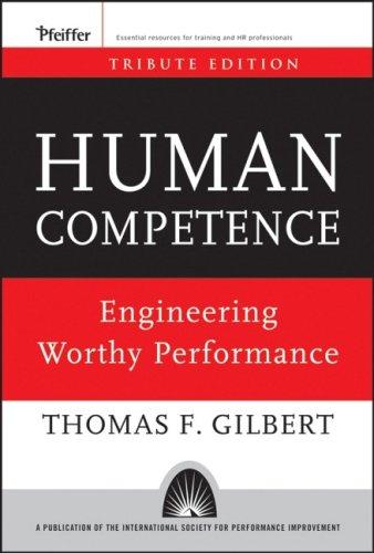 Thomas F. Gilbert: Human Competence (Hardcover, 2007, Pfeiffer)