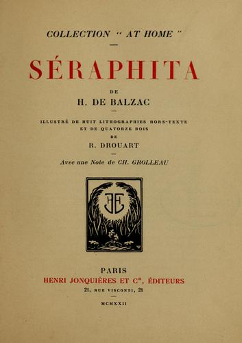 Honoré de Balzac: Séraphita (French language, 1922, Henri Jonquières)