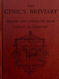 The Cynic's Breviary (1902, Elkin Mathews)
